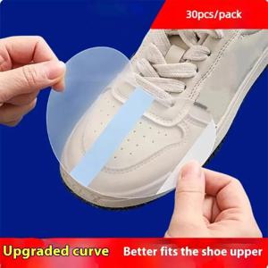 30/90Pcs 신발 발가락 레인 스티커 투명 필름 신발 머리 얼룩 제거 내마모성 먼지 방지 방수 신발 스티커