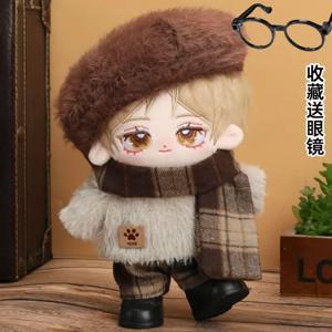 10cm20cm 면 소재 인형 옷 가을 겨울 영국풍 정장 드레스 칼라 슈트 귀여운 봉제 인형 드레스 카와이 스커트 스웨터