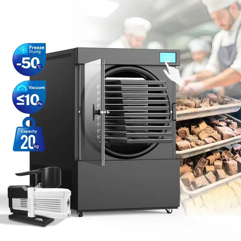 4Kg 6Kg 과일 채소 육류 소형 가정용 진공 동결 건조기 디지털 제어 기능 포함