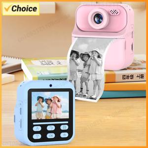 어린이용 카메라 즉석 1080P HD 셀피 디지털 카메라 소녀 소년 크리스마스 생일 선물 장난감 사진 촬영 비디오 인쇄 가능 카메라