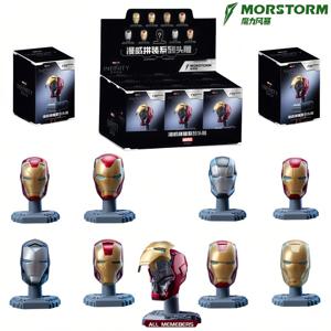 오리지널 아이언맨 헬멧 마스크 9가지 스타일 워머신 MK16 MK42 MK85 토니 스타크 DIY 장난감 모델 액션 피규어 조립식 선물