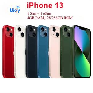 애플 아이폰 13 5G 언락 스마트폰 128GB/256GB 6.1인치 슈퍼 레티나 듀얼 카메라 얼굴 인식 NFC -리퍼비시 제품