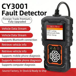 CY3001 자동차 OBD2 스캐너 진단 도구 코드 리더 자동차 전압 테스터 엔진 고장 코드 스캐너 충전 진단 테스터