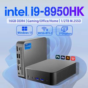 새로운 윈도우 11 미니 PC 인텔 코어 i9 10980HK 미니 PC 16GB 32GB DDR4 2048GB SSD WIFI 6 BT5.2 게이밍 미니 PC