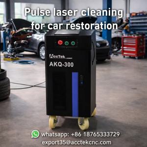 자동차 복원 100W 200W 300W 500W 녹 제거 페인트 제거 금속 나무 돌 휴대용 레이저 세척기