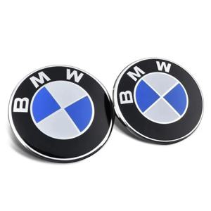 2개 82mm 74mm 자동차 전면 그릴 장식용 전면 커버 배지 자동차 액세서리 BMW E30 E38 E39 E46 E60 E61 E90 X1 X3 X4 X5 X6 용