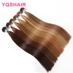 스트레이트 I팁 헤어 익스텐션 천연 인모 클립인 및 테이프인 헤어 익스텐션 퓨전 익스텐션 케라틴 캡슐
