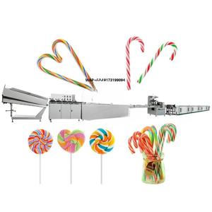 ORME 중국 제과 하드 캔디 생산 롤리팝 캔디 케인 성형 기계