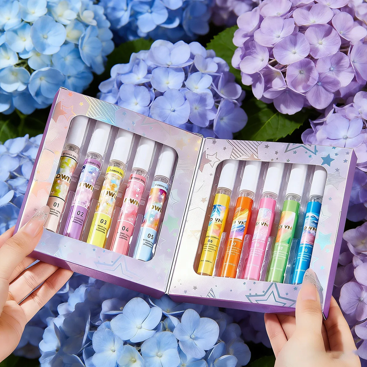 10종 브라질풍 여름 향수 선물 세트, 열대 해변 휴가를 위한 오래 지속되는 바디 스프레이와 오일 미스트 선물