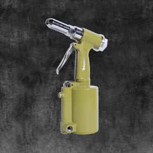 인체공학적 손잡이와 안전 잠금 장치가 있는 골드 경량 수직형 공압 리벳건 – 2.4-4.8mm 다기능 에어 팝 리베터