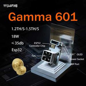 YYSLuping 공장 기계 Bitaxe Gamma 601 BM1370 Asic 칩 비트코인 ​​채굴기