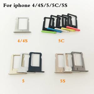 마이크로 나노 SIM 카드 홀더 트레이 슬롯, 교체 부품, SIM 카드 홀더 어댑터 소켓, 아이폰 5S C 5S 5G SE 5SE