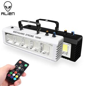 외계인 RGB 화이트 DJ 디스코 스트로브 조명 40W 60W 80W 100W 원격 제어 사운드 플래시 파티 웨딩 홀리데이 무대 조명 효과