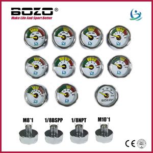 압력계 압력 게이지 미니 마이크로 25mm/1 인치 게이지 압축 공기 핸드 펌프 다이빙 HPA 레귤레이터 M8*1 M10*1 1/8NPT 1/8BSPP