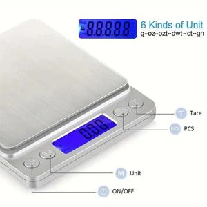3KG 고정밀 전자 주방 저울, 베이킹 및 가정용 그램 저울, 소형 전통 스타일 계량기