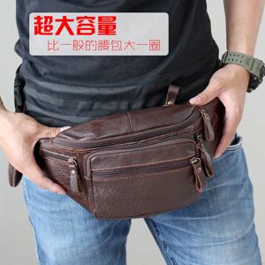 정품 쇠가죽 채찍으로 치다 가죽 허리 가방 남자 재미 있은 팩 벨트 가방 전화 주머니 여러 포켓 하이킹 러닝 및 사이클링 가방 화니 팩