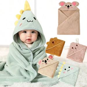 아기 목욕 타올 만화 유아 Swaddle 어린이 목욕 가운 양털 담요 새로 태어난 소년 소녀를위한 따뜻한 잠자는 Swaddle Wrap