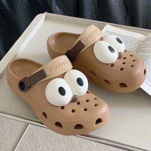 3D 귀여운 큰 눈 나막신 액세서리에 대 한 구두 매력 패션 세트 DIY 슬라이드 샌들 정원 구두 버클 장식 소년 소녀 선물