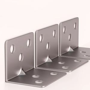 20pcs 스테인레스 스틸 L 자형 코너 코드 90도 적층 가구 플레이트 하드웨어 직각 브래킷 캐비닛 소형