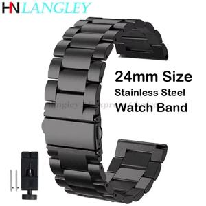 Suunto 9 7 Baro/Suunto D5 스파르탄 스포츠 손목 HR/Baro 스마트 시계 밴드 스테인레스 스틸 팔찌 벨트 용 24MM 금속 시계 스트랩