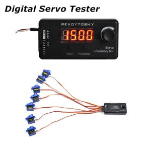 FPV RC 헬리콥터 비행기 자동차 서보 테스터 도구에 대한 새로운 디지털 서보 테스터/ESC 일관성 테스터