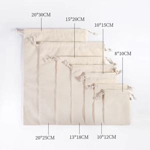 10pcs 코 튼 가방 선물 Drawstring 주머니 선물 상자 포장 가방 선물 리넨 가방 쥬얼리 디스플레이 크리스마스 웨딩 자루 삼 베 가방 Diy