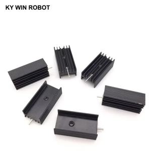 10개 알루미늄 TO-220 히트싱크 TO 220 히트 싱크 트랜지스터 라디에이터 TO220 쿨러 냉각기 30*15*10MM 핀 포함 IC 전자 부품