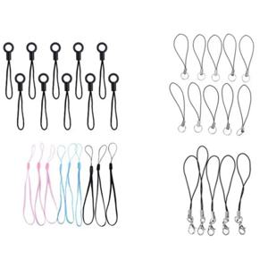 10pcs 나일론 손목 스트랩 매는 밧줄 카메라 휴대 전화 아이팟 USB Mp3 Mp4 키 체인 후크 휴대 전화 스트랩 열쇠 고리 열쇠 고리