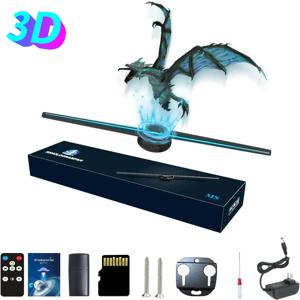 42CM 3D 홀로그램 팬 3D 홀로그램 프로젝터 광고 디스플레이 라이트 HD 홀로그램 프로젝터 상점 바 파티 크리스마스