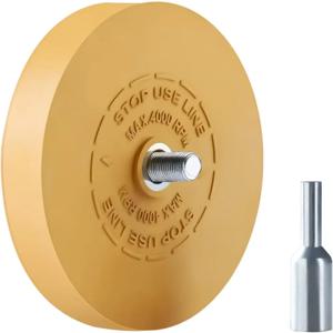 데칼 제거 지우개 휠, 핀스트라이프 비닐 테이프 스티커 접착제 제거 휠 (드릴용 고무 지우개 제거 도구)