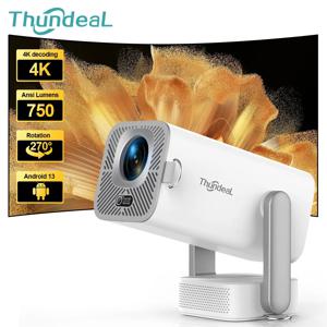 ThundeaL 풀 HD 프로젝터 TD80Pro 1080P 4K 프로젝터 750Ansi 미니 휴대용 프로젝터 TD80 Pro TD80W 업그레이드 홈 무비 비디오