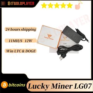 Lucky Miner lg07 Bitcoins Miner 11MH/s Asic LTC Miner Asik Mining 암호화 광부 솔로 Bitcoin DOGE 홈 광부(어댑터 포함)