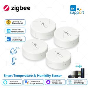 ZigBee 온도 및 습도 센서 원격 모니터링 습도계, 스마트 홈 자동화, Alexa Google Yandex 홈 어시스턴트용