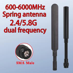 2.4G 5.8G 600-6000MHz 스프링 안테나 감지기 감지 안테나 무인 항공기 휴대용 간섭 장치 안테나 SMA