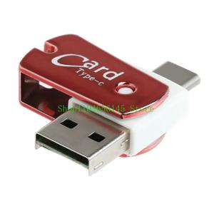 다기능 USB 3.1 유형 C 메모리 카드 리더기 마이크로 SD TF 카드 리더기(OTG 기능 포함) 컴퓨터 노트북 액세서리