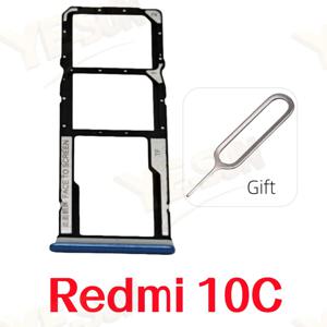 Xiaomi Redmi 10C Sim 트레이 카드 슬롯 SIM 카드 리더 어댑터 수리 부품 용 Sim 카드 트레이
