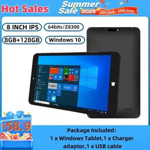 핫 세일 64비트 8인치 4GB RAM 64GB ROM 미니 태블릿 PC 윈도우 10 아톰 X5-Z8300 1280x800 픽셀 와이파이 선물 OTG 어댑터