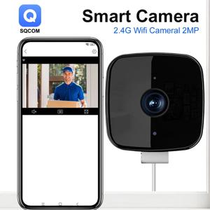 미니 큐브 카메라 Wifi 실내 보안 IP 캠 양방향 오디오 인간 감지 야간 투시경 홈 CCTV 감시 카메라