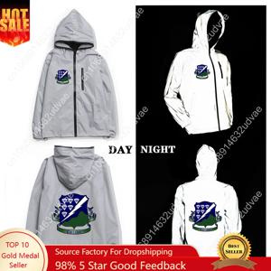 101st Airborne 506th Infantry Regiment 반사 재킷 남성 여성 코트 후드 윈드브레이커 런닝 재킷 맞춤형 후디