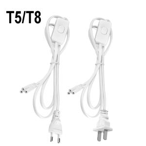 LED 튜브 T5 T8 3 구멍 AC220V 110V EU 미국 플러그 연장 코드 와이어 용 연장 전원 코드 스위치 케이블