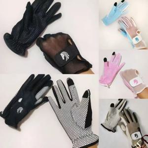 여름용 통기성 승마 장갑 가볍고 편안한 메쉬 백 풀 팜 실리콘 그립 승마 장갑 (승마 및 사이클링용)