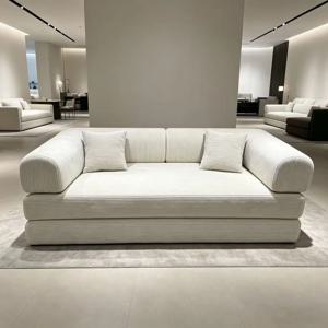 150CM 모던 스타일 에어 컴프레션 패브릭 플란넬 변형 가능한 모듈형 소파 거실용 섹셔널 조립형 테디 소파 침대
