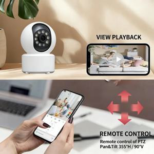 반려견 카메라(휴대폰 앱 지원), 5G/2.4GHz WiFi 실내 보안 베이비 카메라, 360도 °   팬앤틸트, 양방향 오디오, 야간 투시 기능 2026New