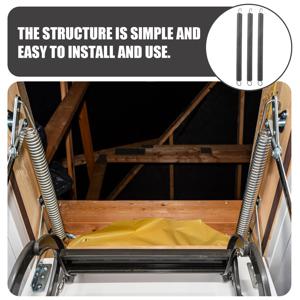 3개의 다락방 사다리 스프링 교체 부품, 편리한 풀다운 다락방 계단 스프링 교체를 위한 고강도 강철 사다리 부품