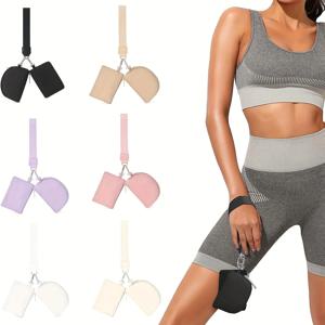 여성용 귀여운 지퍼 손목 지갑 탈부착 가능한 소형 듀얼 파우치 손목 키체인 지갑 미니 동전 지갑