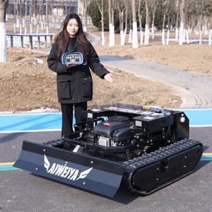 맞춤형 AWY-900 전지형 원격 제어 예초기, 180mm 트랙 거친 지면, 골프장, 공공 녹지 공간용