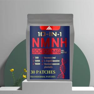 안티에이징, 에너지 및 집중력 증진: NMNH 경피 패치 (NAD, 레스베라트롤, PQQ 함유) - 30매