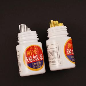 100개 4.6Cm 완성된 알루미늄 호일 스트립 열쇠공 도구 금색 및 은색 알루미늄 호일 소모품