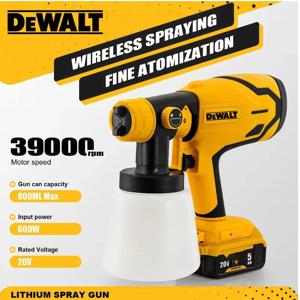 디월트 무선 전기 스프레이 건 800ML 휴대용 페인트 분무기 고출력 자동차 가구 코팅 에어브러시 (디월트 배터리용)