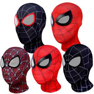 스파이더맨 마스크 3D 슈퍼 히어로 피터 파커 마일스 모랄레스 그웬 코스프레 마스크 할로윈 파티 코스프레 의상 소품 생일 선물